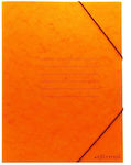 Archetypon Folder Prespan with Rubber Band and Ears for Paper A4 Orange