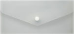 Economix Transparent File Folder with Button for A5 Sheets White