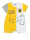 AEK Baby Bodysuit Set Short-Sleeved Yellow