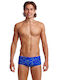 Funky Trunks Sidewinder Herren Badebekleidung Slip Blau mit Mustern