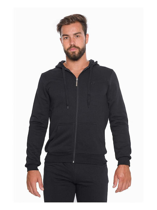 Black Hoodie Cardigan