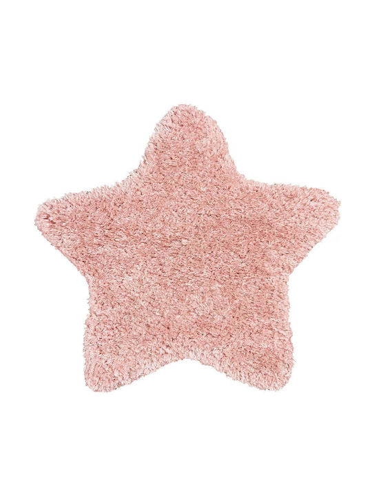 Madi Детско килимче Звезди Розов 160x160см