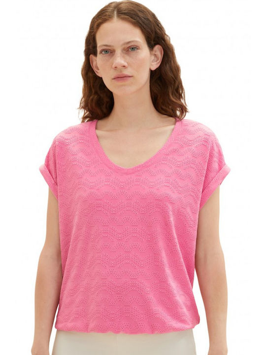 Tom Tailor Women's T-shirt Pink