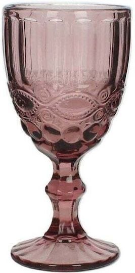 Kersten Glass for White and Red Wine made of Glass in Pink Color Goblet