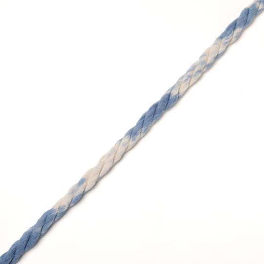 Vostex Round Metallic Laces 2m Twisted Lace 3021 600 10 16 1cm Melange Blue with Gun Metal Finish