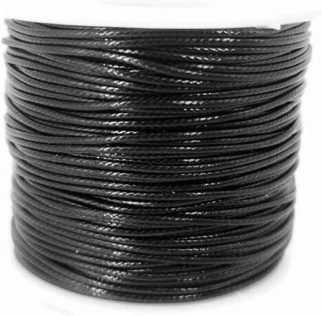 Lace Polyester Black Length 1m