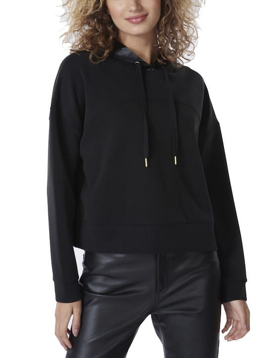 Esqualo Women's Hooded Sweatshirt Black