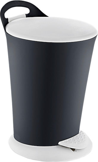Viosarp Plastic Perie pentru coșul de gunoi din baie 6lt Negru