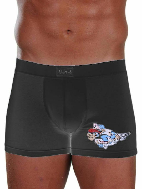 Lord Herren Boxershorts Schwarz 1Packung