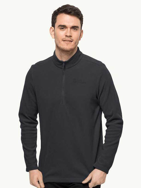 Jack Wolfskin Πουλόβερ Μακρυμάνικο Μαύρο