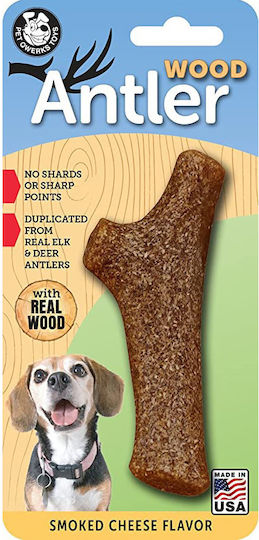 Pet Qwerks Horn Hund Mittelgroße Rassen aus Hirsche und Käse 12cm
