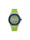 Guess Watch Battery with Green Rubber Strap