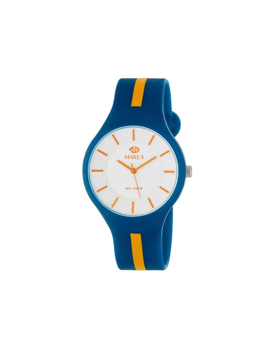 Marea Watch with Blue Rubber Strap