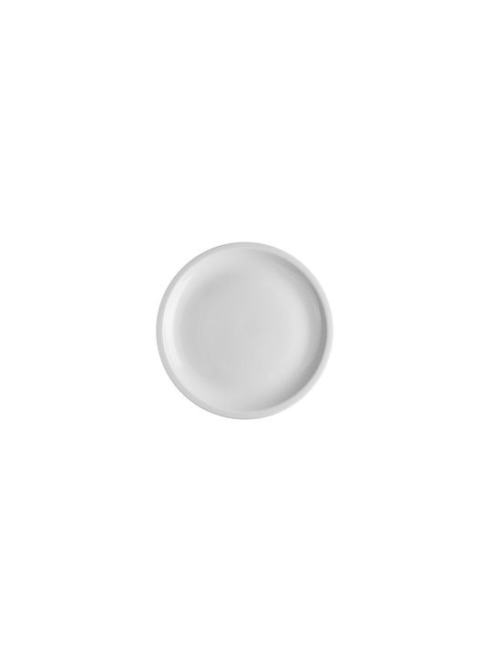 GTSA Plate Desert made of Porcelain White with Diameter 16.5cm