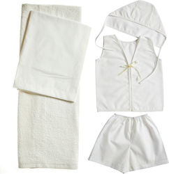 Nuova Vita Christening Oilcloths Set Ecru 5pcs