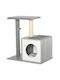 Pawhut Scratching Post Cat Trees Gray 2 levels 59x39x62cm
