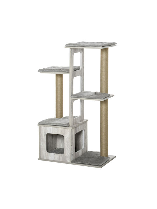 Pawhut Scratching Post Cat Trees Gray 30x30cm