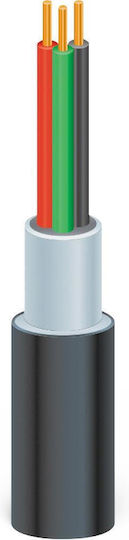 Geyer Καλώδιο Ρεύματος με Διατομή 3x4mm² σε Μαύρο Χρώμα 100m