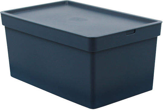 Viomes Nova Plastic Storage Box with Lid Gray 35.5x25.5x22cm