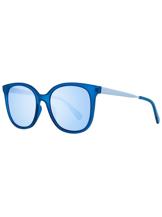 Skechers Sonnenbrillen mit Blau Rahmen und Blau Spiegel Linse SE6099 91X