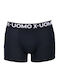 Uomo Herren Boxershorts Schwarz 2Packung