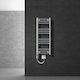 ECD Germany Elektrischer Handtuchhalter 600W 80x30cm Silber