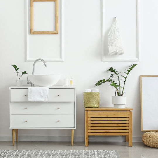 ML-Design Επικαθήμενος Νιπτήρας Κεραμικός 28x28x11.6cm Λευκός