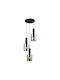 Italux Pendant Light Black with Socket E27 33x127cm