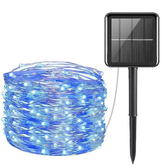 100 Светлини LED 10m. Червен Слънчеви тип Лента 1бр