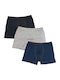 Herren Boxershorts Schwarz 3Packung
