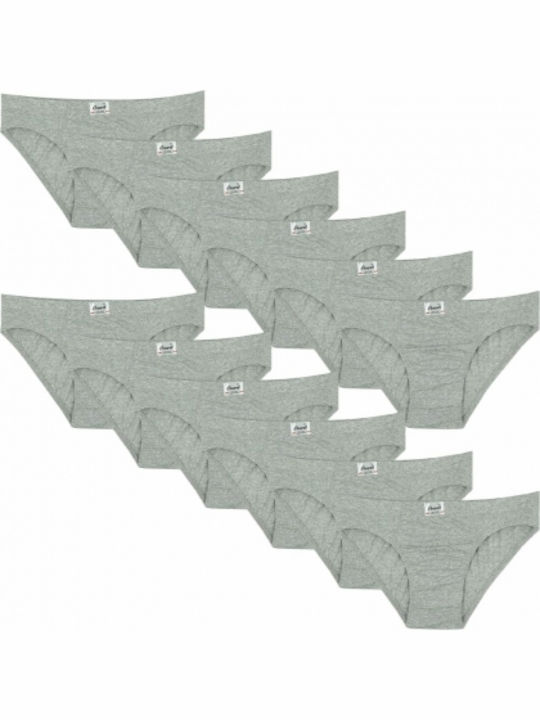 Onurel Herren Slips Gray 12Packung