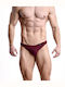 Men's Slip Burgundy with Patterns