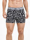 Men's Boxer Black with Patterns