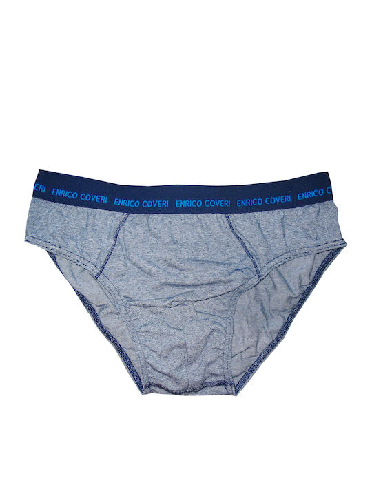 Enrico Coveri Herren Slips Blau 1Packung