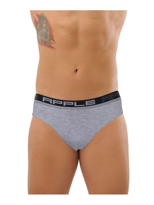 Apple Boxer Ανδρικό Σλιπ Grey/Silver