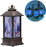 Christmas Blue Lantern 13x5cm