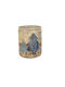 Bolsius Christmas Glass Brown Candle 8.2x6.8cm