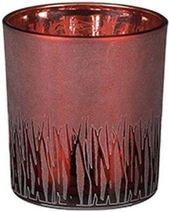 Mica Χριστоулгенски свещи и свещници Стъклен Свещник Бордо 8x7см.