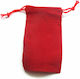 Fabric Pouch for Gift Red 7x9cm.