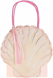 Meri Meri Paper Bag for Gift with Theme "Mermaids" Pink 15.2x7.6x16.5cm. 8pcs