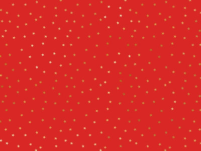 PartyDeco Christmas Wrapping Paper for Gift Red