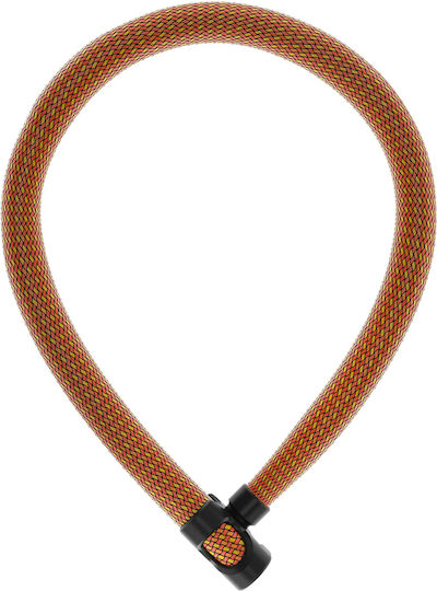 Abus Ivera Chain Bicycle Cable Lock with Key Orange