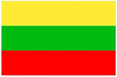 Flagge von Litauen Polyester Perforiert für Kontari 150x100cm