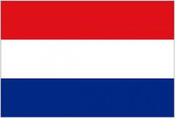 Polyester Perforated Flag of Netherlands 25x18cm