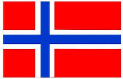 Flagge Norwegens 40x27cm