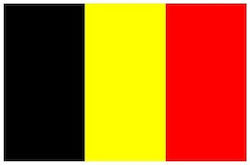 Flagge Belgiens 50x35cm