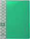 Clipboard Flexible with 50 plastic sleeves Slides for Paper A4 Green 1pcs