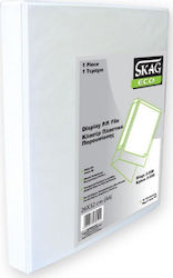 Skag Clipboard Flexible 4/32 for Paper A4 White 1pcs