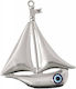Tatu Moyo Charms Metallic Pendant Motif for Jewelry in Shape Eye 8x6.2cm. Set 10pcs