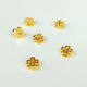 Faitakis Pack Metallic Threaded Motif for Jewelry Gold in Shape Cross 1x1cm.